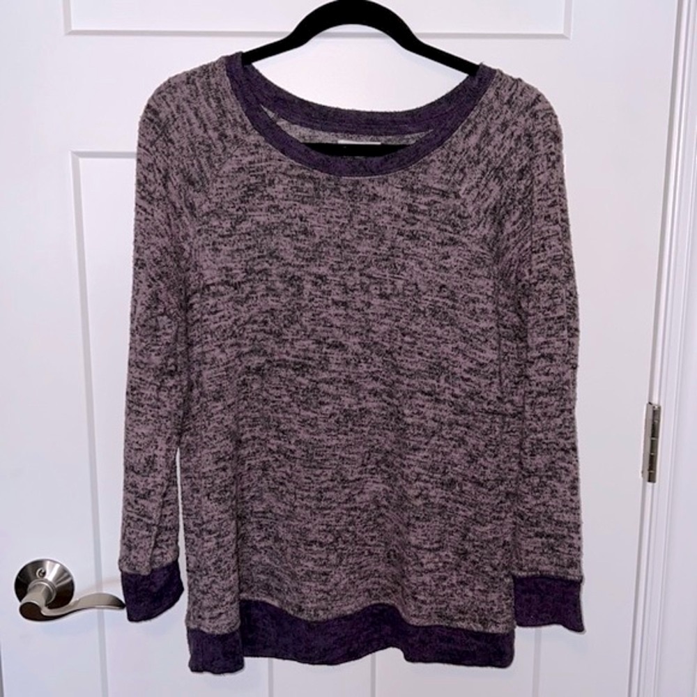 Purple Marl Lightweight Sweater